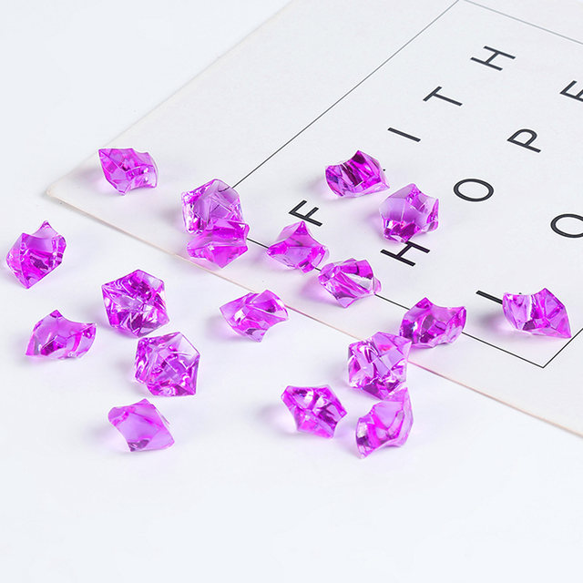 Finti Rocce Di Ghiaccio Frantumate Diamanti In Plastica Cubetti - 6
