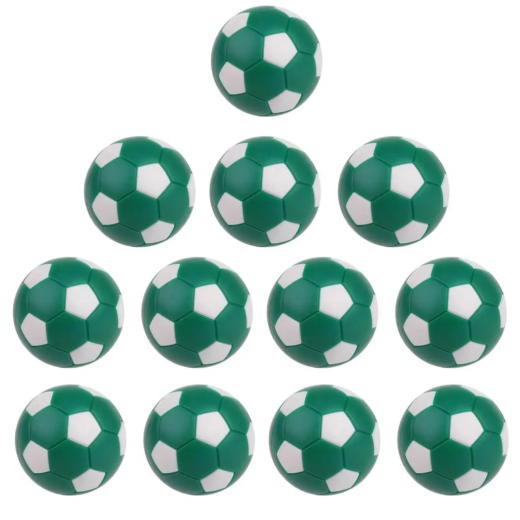 12 Pieces Foosball Balls Traditional Pattern Design Soccer Accessory