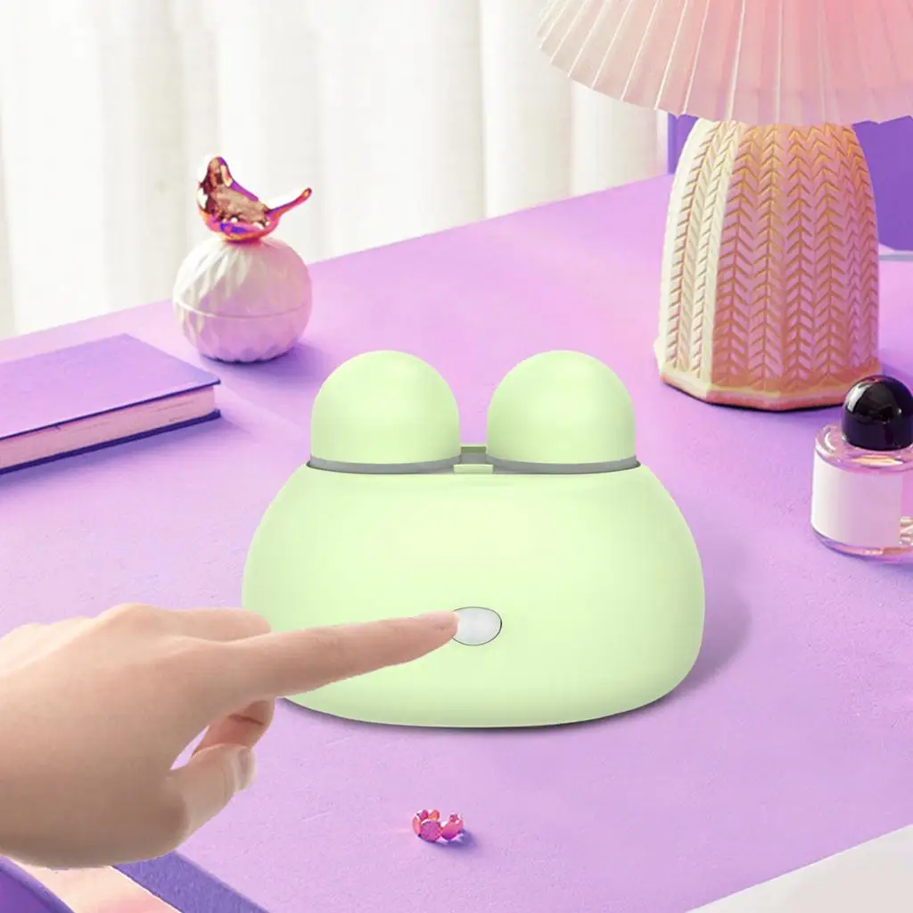 Cute Rabbit Portable   Lens Cleaner, Storage Case, High Frequency Automatic Cleaning Device, Eyes Care, Battery Powered