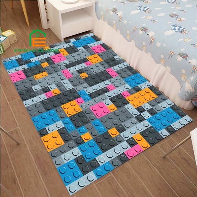 T Men Logo Lego Antichizzato Mattoncini Giochi Anni 80 Mattel Duplo Simple  Boy Rug Carpet