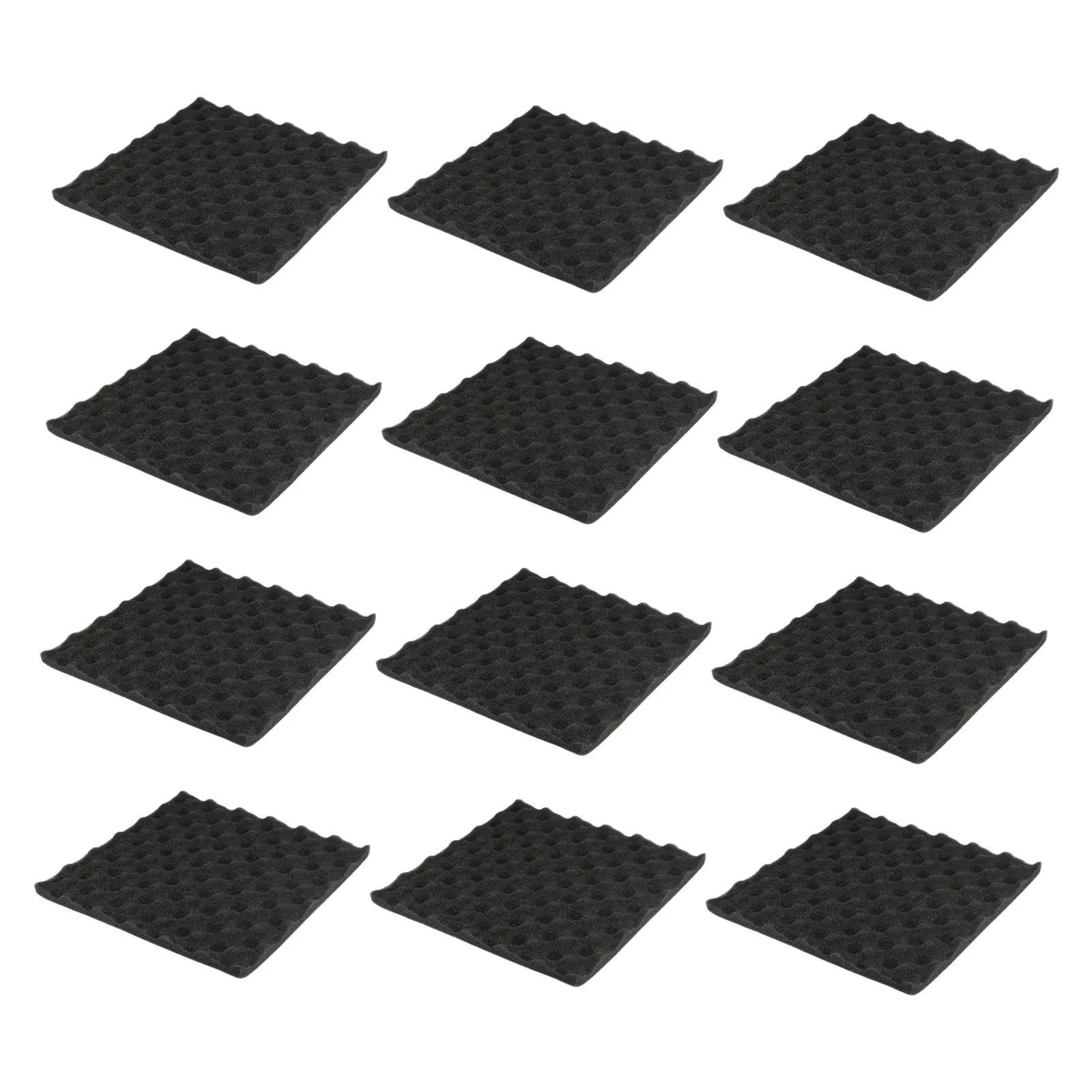 12Pcs Acoustic Foam Soundproofing Reduce Noise Background Sound Panels Soundproofing Foam Sound Panels Wedges for Ceiling Home