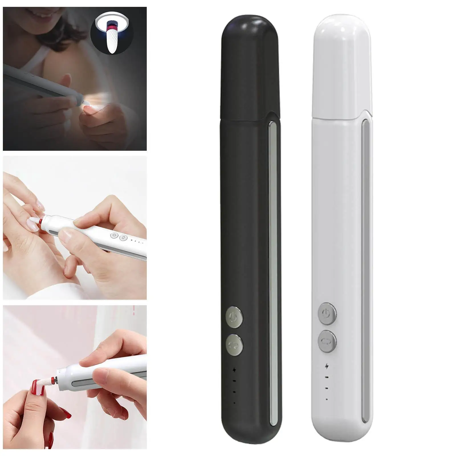 Mini   Set Manicure Pen Shape Tool 3 Speeds for Home Salon