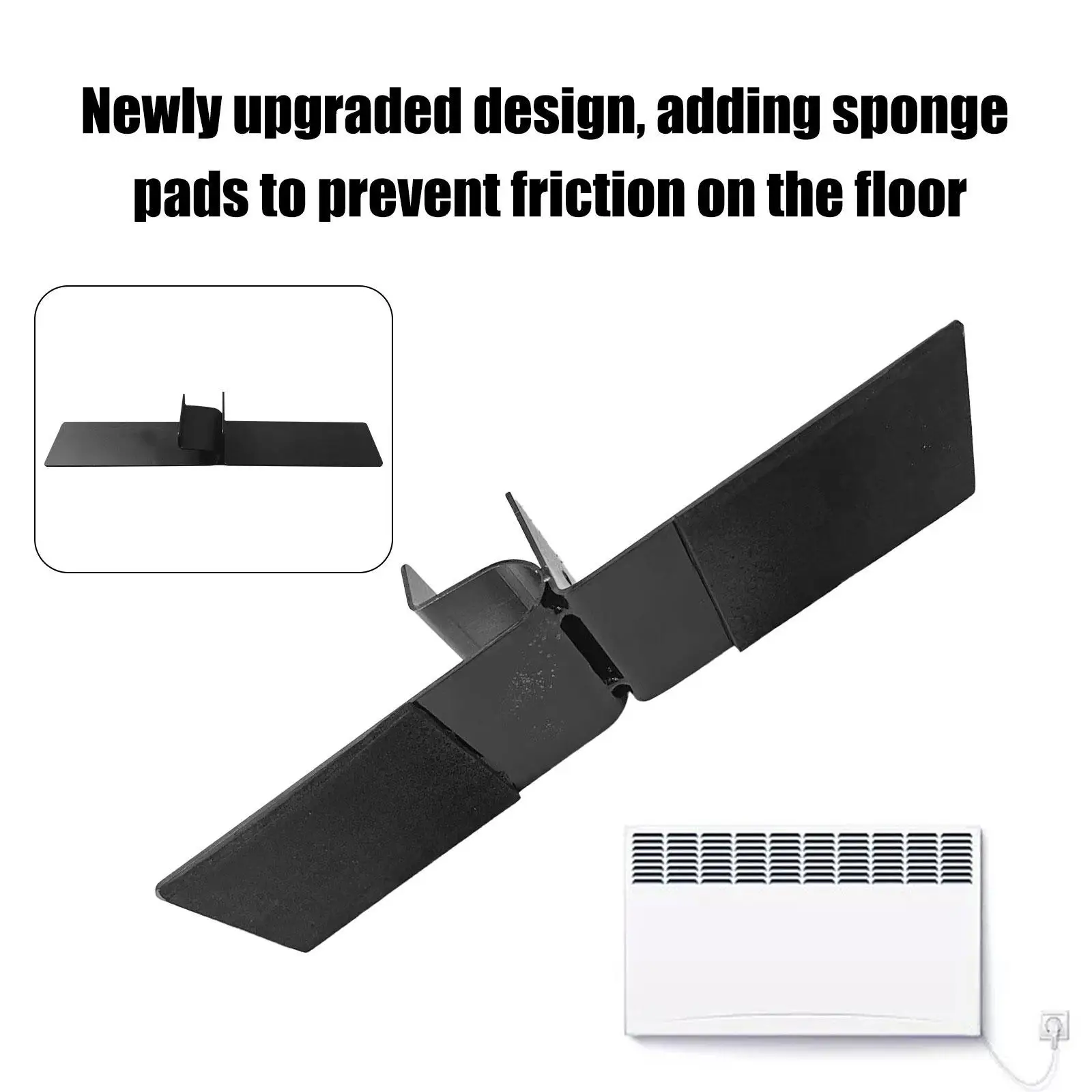 1 Pair Feet for Infrared Heater Office Support Bracket Portable Durable Hotel for Free Standing Use of Electric Heaters