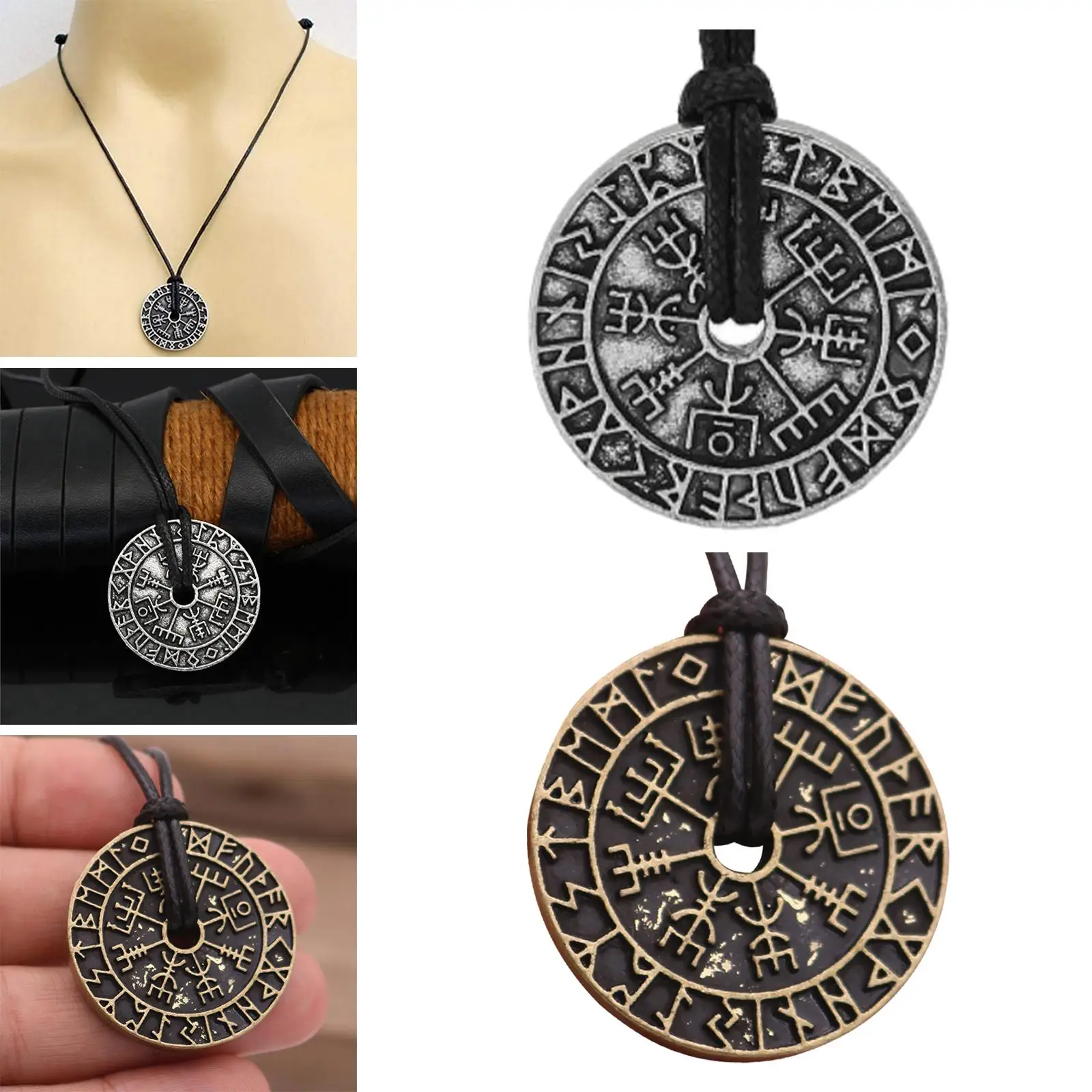Viking Amulet Necklace Stainless Steel Beautiful Details Viking Necklace Men Women