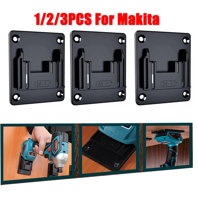 Support de batterie Waitley pour Makita et Bosch 18v Batterie Stockage Rack  Holder Case pour la fixation des appareils