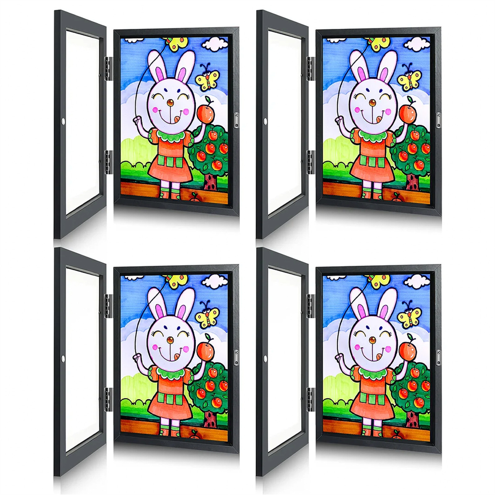 Title 16, Art Picture Frame-hinged Front Opening Changeab...