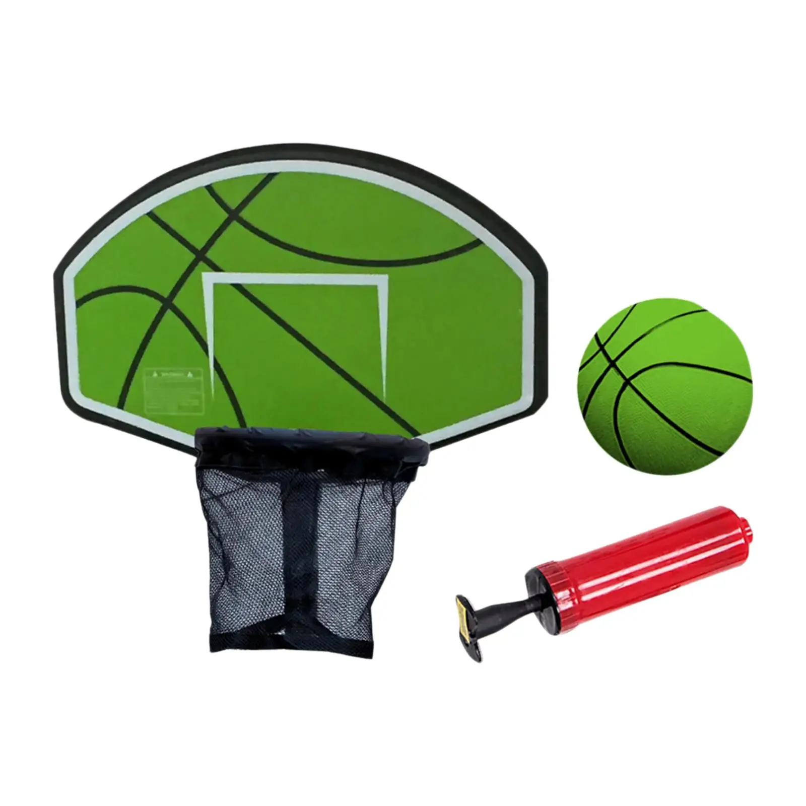 Basketball Hoop for Trampoline Fit Straight Pole and Curved Pole Basketball