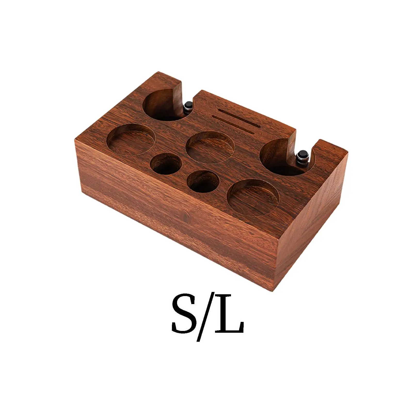 Wooden Coffee Tamper Station Base Tamper Stand and Portafilter Holder for Coffee Bar Home Worktop Shop Barista Tool