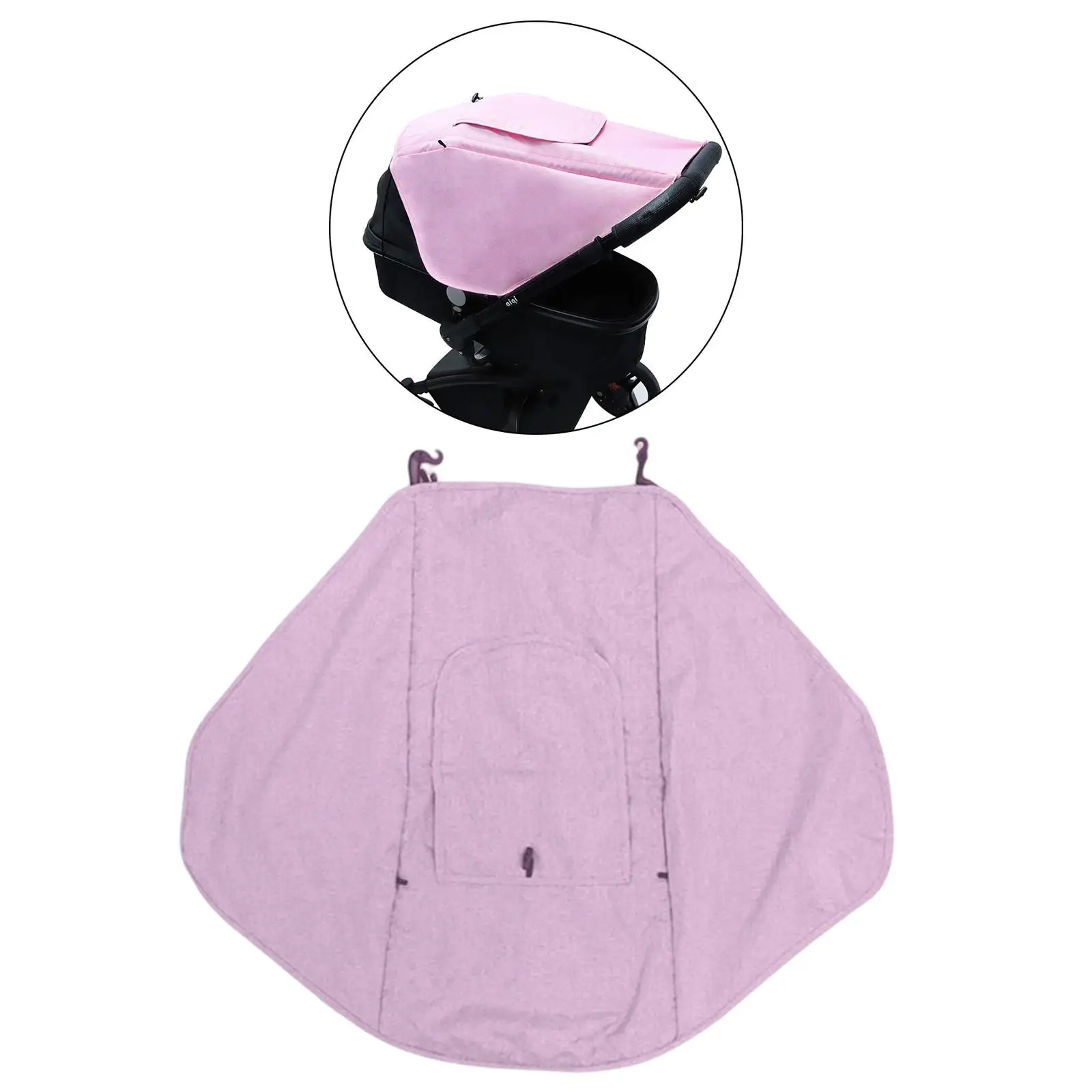 Durable Stroller sun shade Adjustable with Viewing Window for Pram Infants