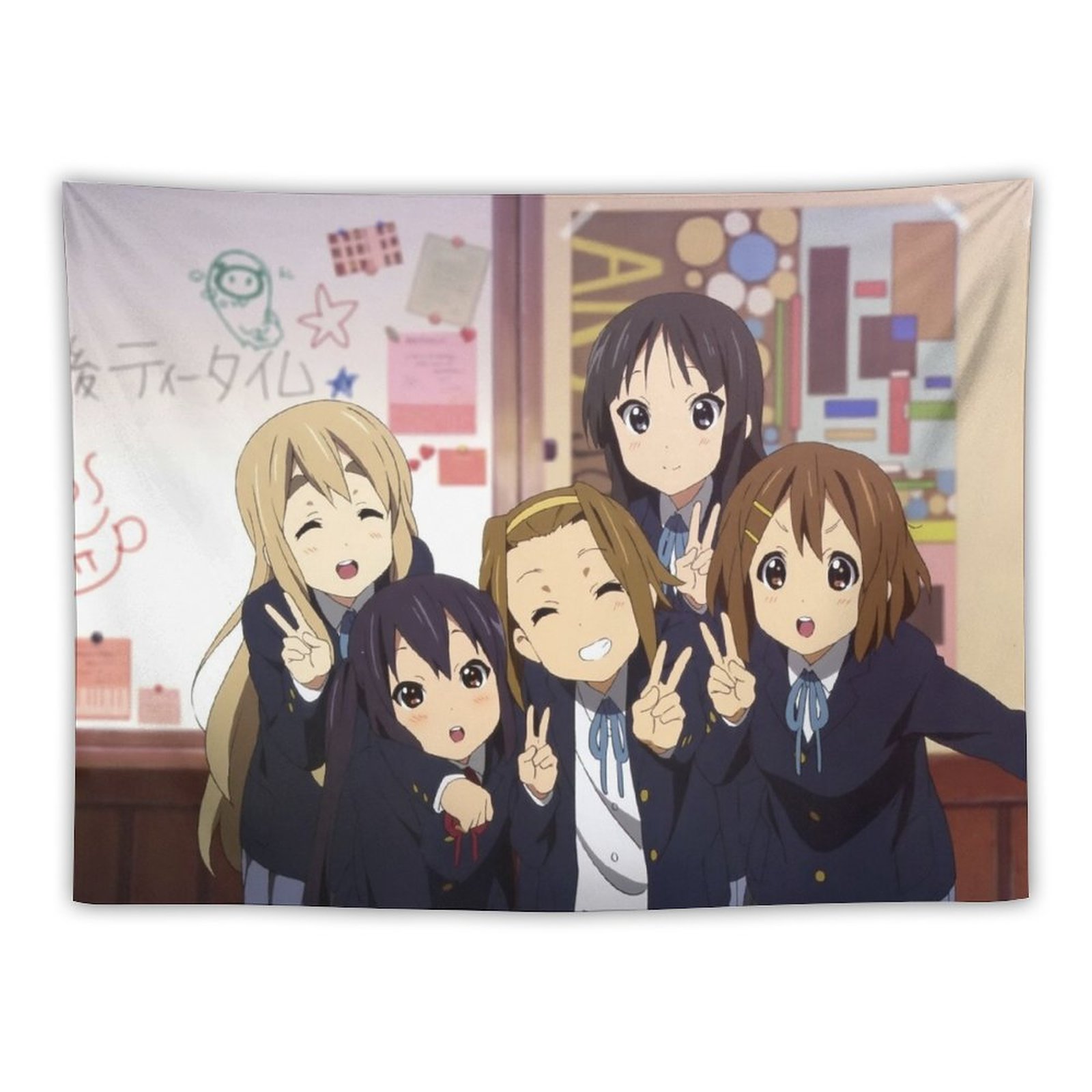 K-On! -Групповое гобеленовое оформление спальни и декоративная Подложка для  стены | AliExpress