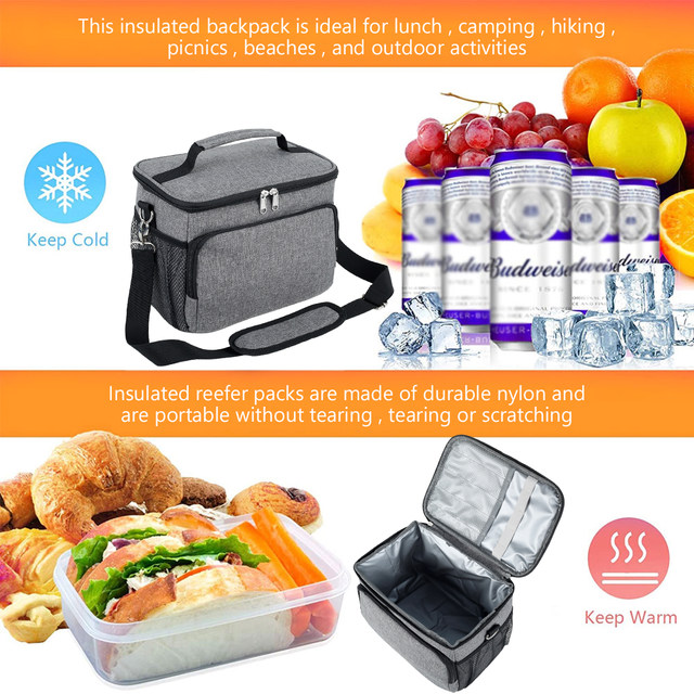 Tactical Lunch Box for Men, Insulated Lunch Bag Adult, Thermal Lunchbox  Leakproof Waterproof Cooler Bag, Dual Compartment Lunch - AliExpress