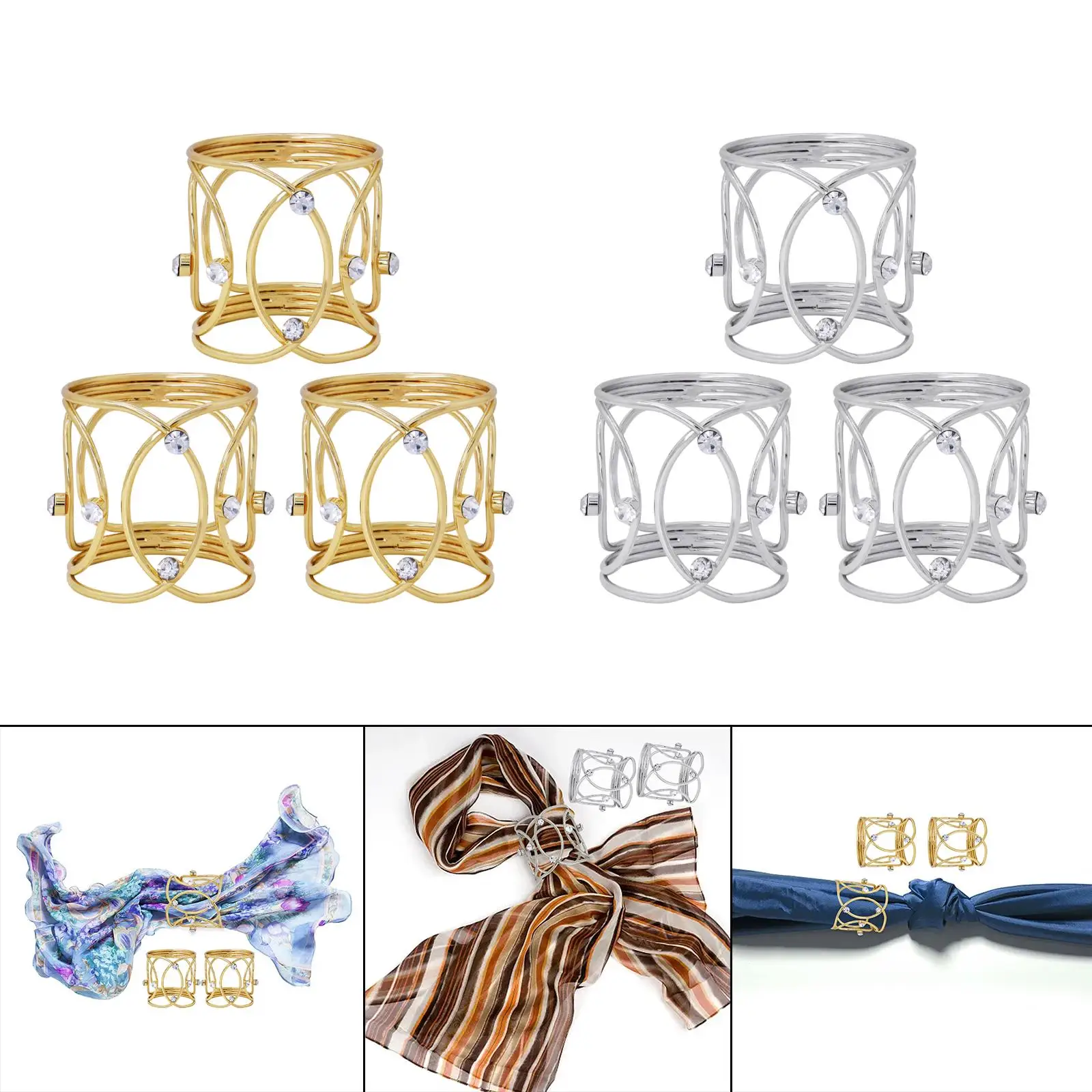 3 Pieces Holiday Napkin Holders Napkins for Casual and Formal Occasions