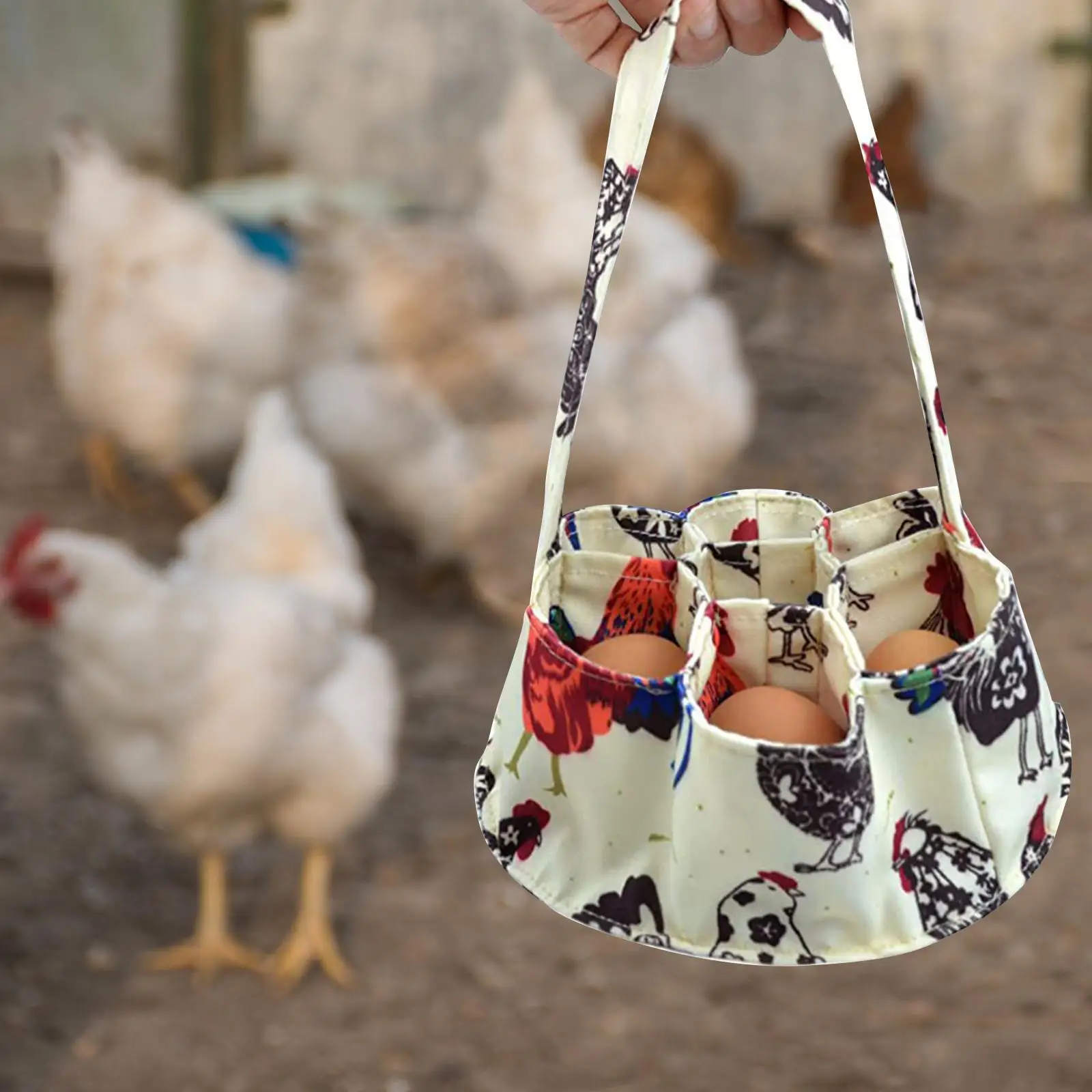 Mini Egg Collecting Basket with Handle Egg Storage Organizer Fresh Egg Collecting Eggs for Goose Chicken Hen Eggs
