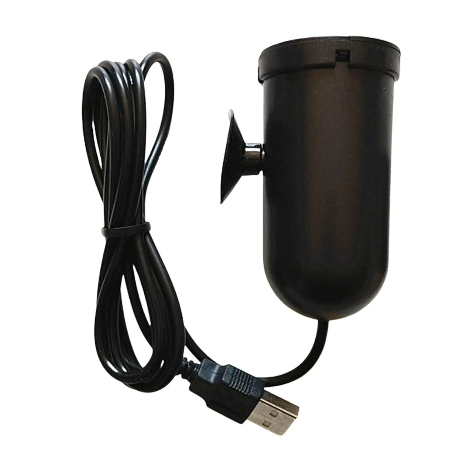 Portable USB Aquarium Oxygen Air Pump with Suction Cup Energy Saving Tool Mute for Fish Tank Fresh & Saltwater Aquariums Fishing
