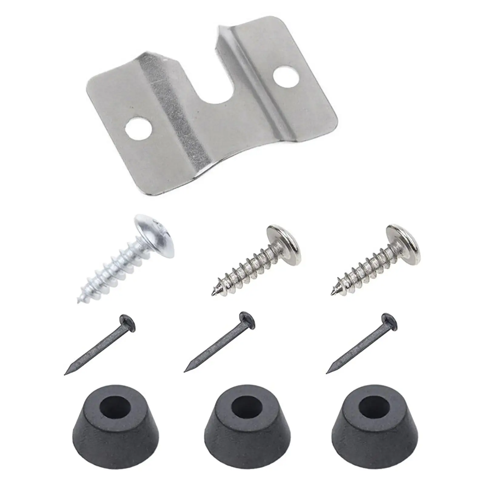  Board Hanging Kit, Wall Mounting Bracket Stainless Steel Sturdy with 3Pcs Small Fine Nails  Boards Holder for  Replacement