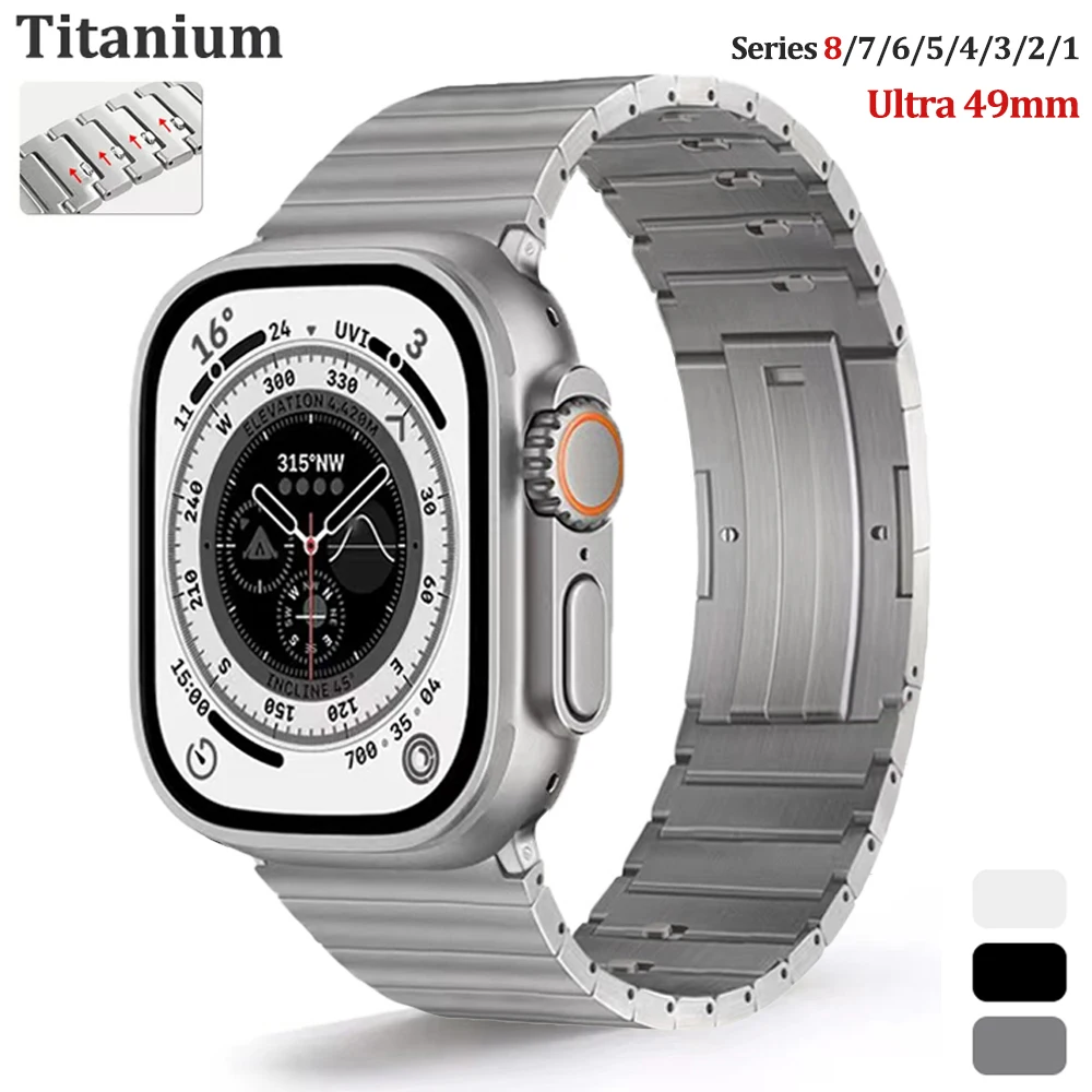 Apple Watch Ultra Nomad Titanium Band | Apple Watch Titanium Link Bracelet  - Luxury - Aliexpress