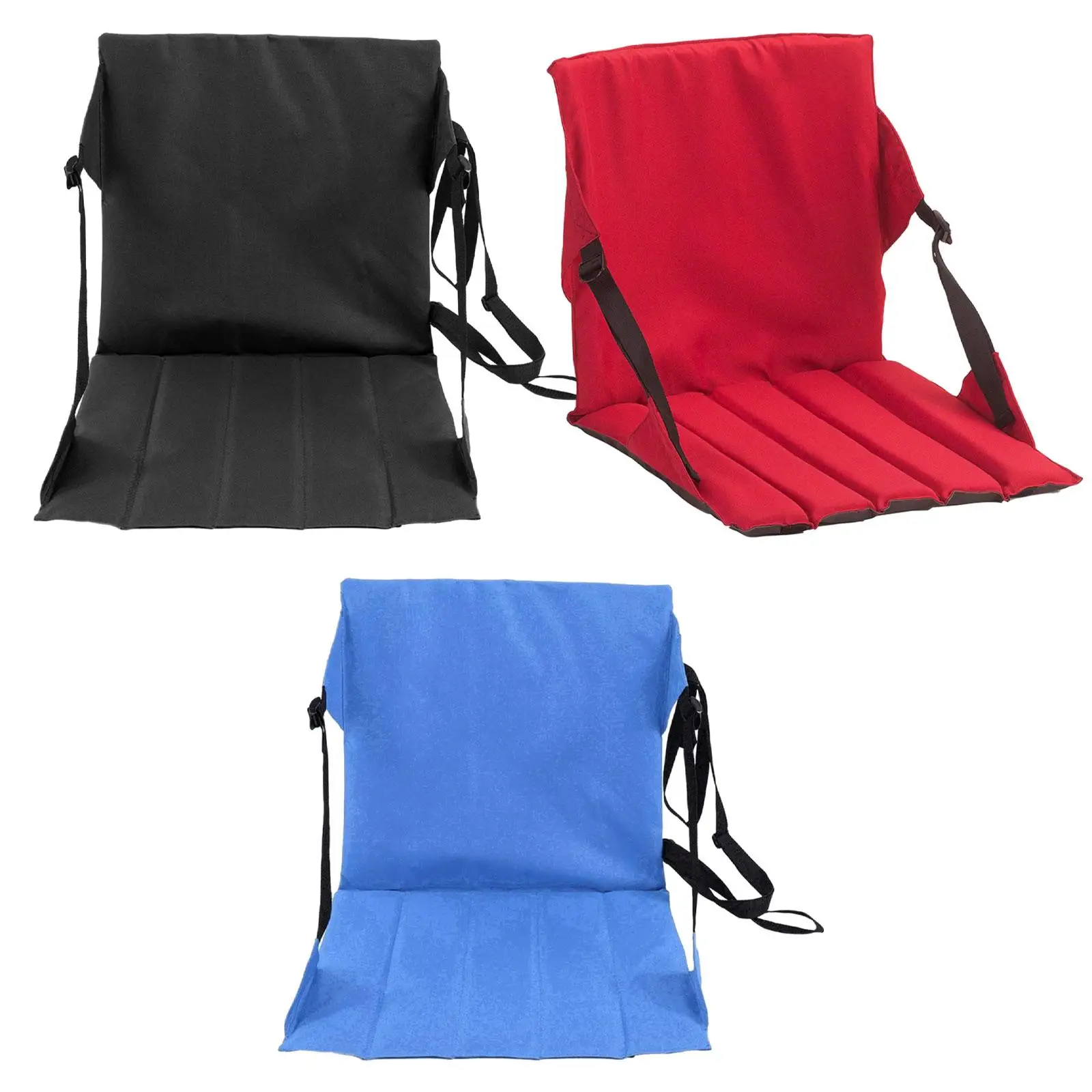 Stadium Seat Cushion with Back Support for Sports Events Picnic Garden