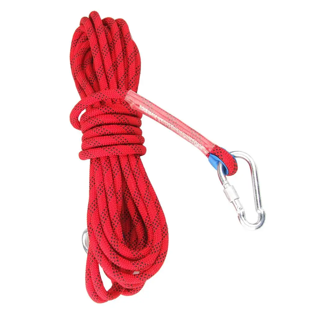 10M 12mm Safety Carving Rock Climbing Rappelling Cord Rope 