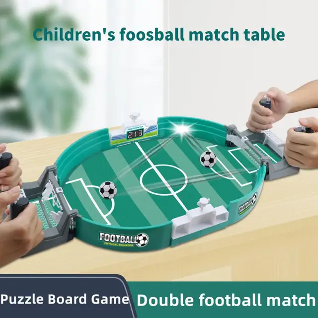 Mini futbolín de mesa para niños Puzzle Fun 2 jugadores Matchmaking  Interacción entre padres e hijos Juego de fútbol de madera de pino