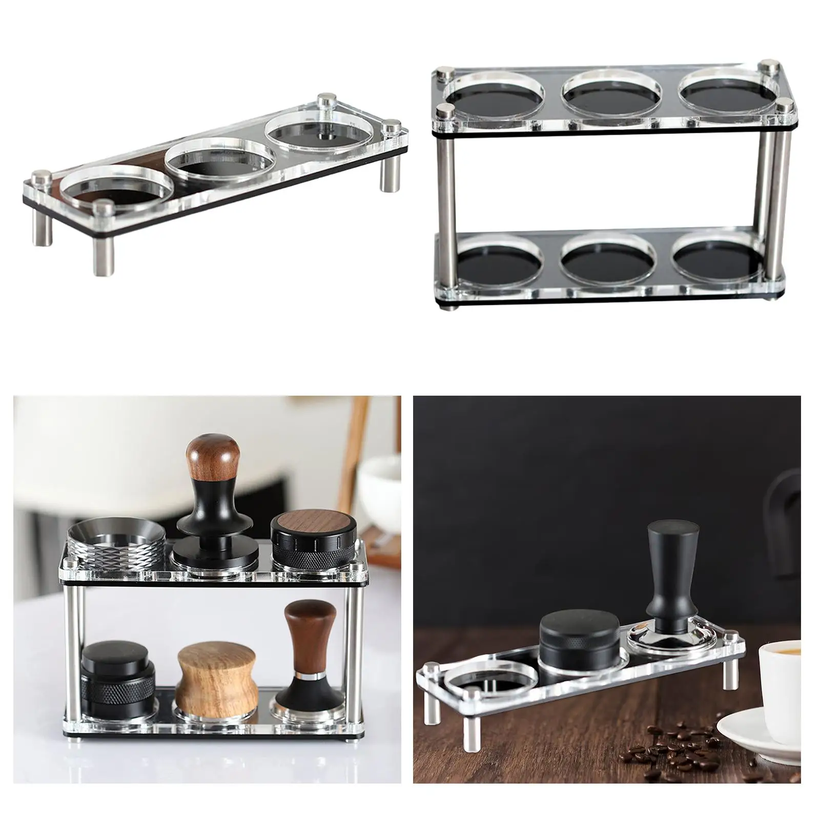 Tamper Holder 51mm-58mm Stable Shop Espresso Tools Espresso Machine Accessories Nonslip Storage Coffee Bars Espresso Tamper Mat