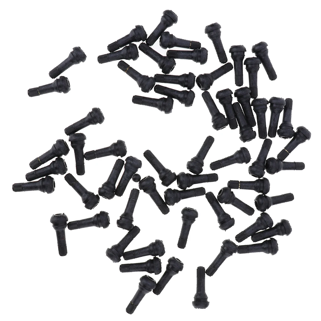 100 Pcs of Auto Car Vehicle TR 413 Tire Stem Short Rubber