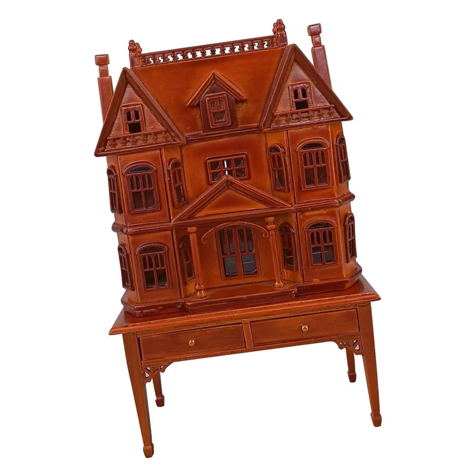 Dollhouse Miniature 1/12 Scale Table Display Cabinet Villa Gifts Creative Wooden