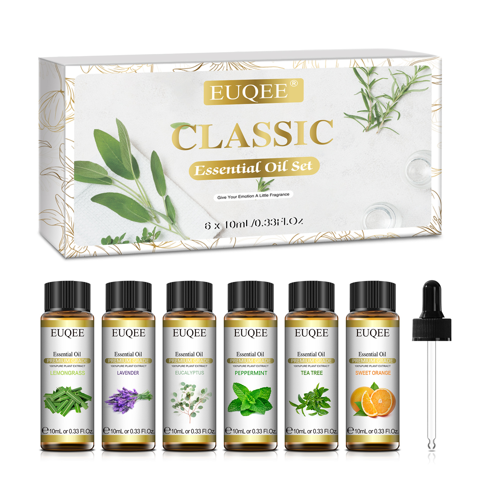 Best of EUQEE 6 Bottles Essential Oils Set For Diffuser DIY Soap Candle Making-Peppermint Lavender Sweet Orange Lemongrass Eucalyptus Reviews & Tips