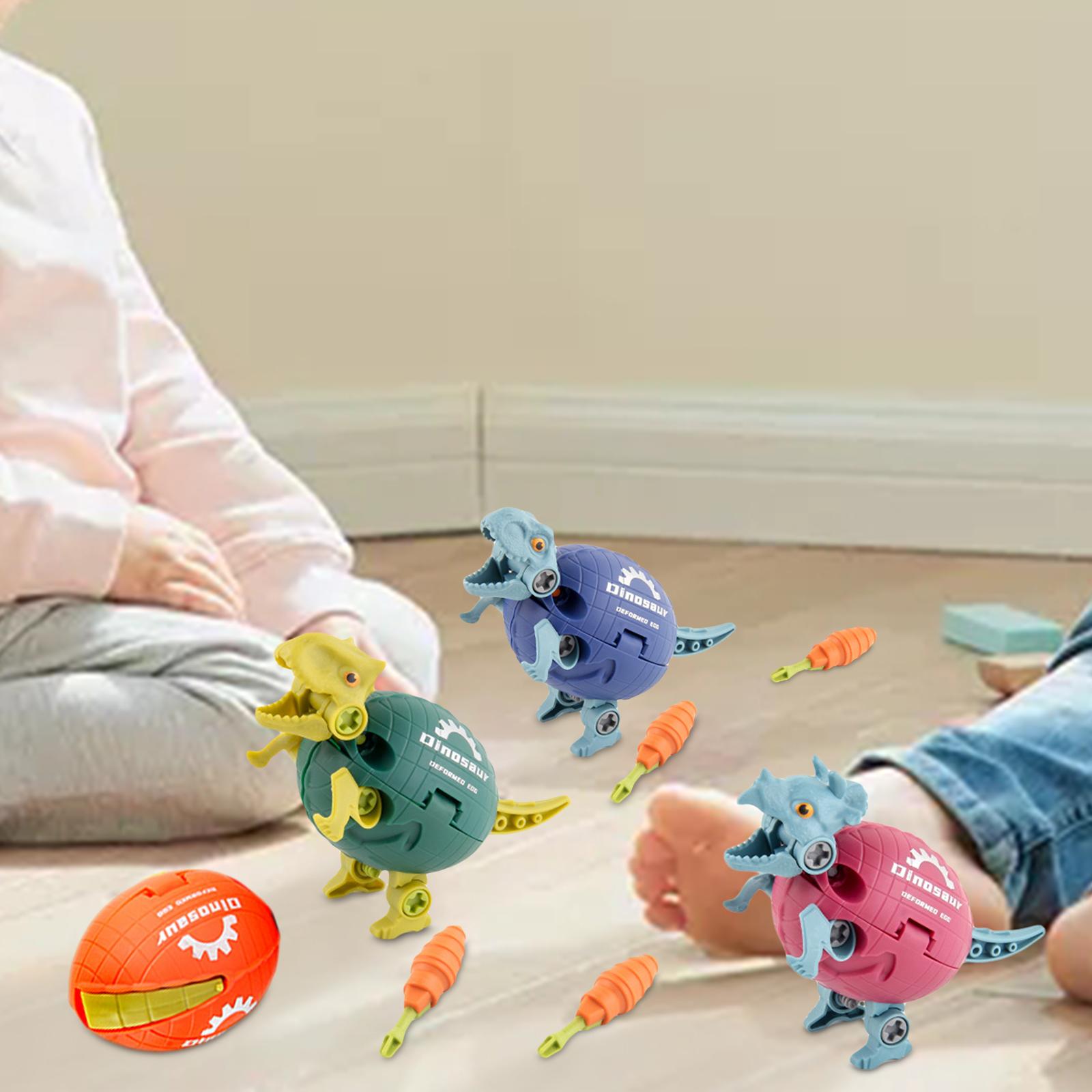 4 Pieces Kids DIY Take Apart Dinosaur Toys for Boys Girls 3 Year Old and up