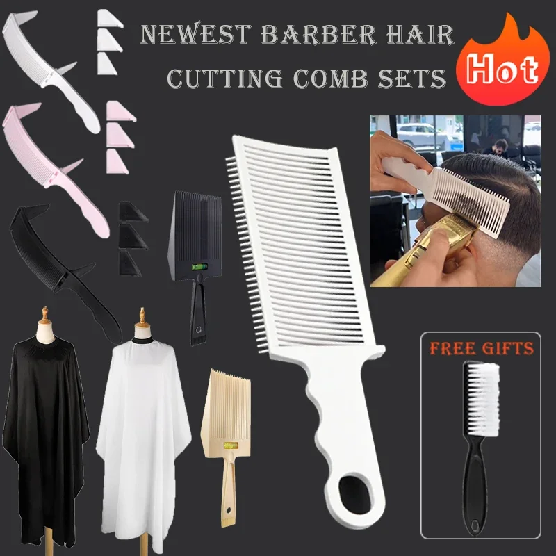 Best of New Style Hair Cutting Positioning Comb Sets Professional Barber Clipper Blending Flat Top Combs For Men Salon Hairdresser Tools Reviews & Tips