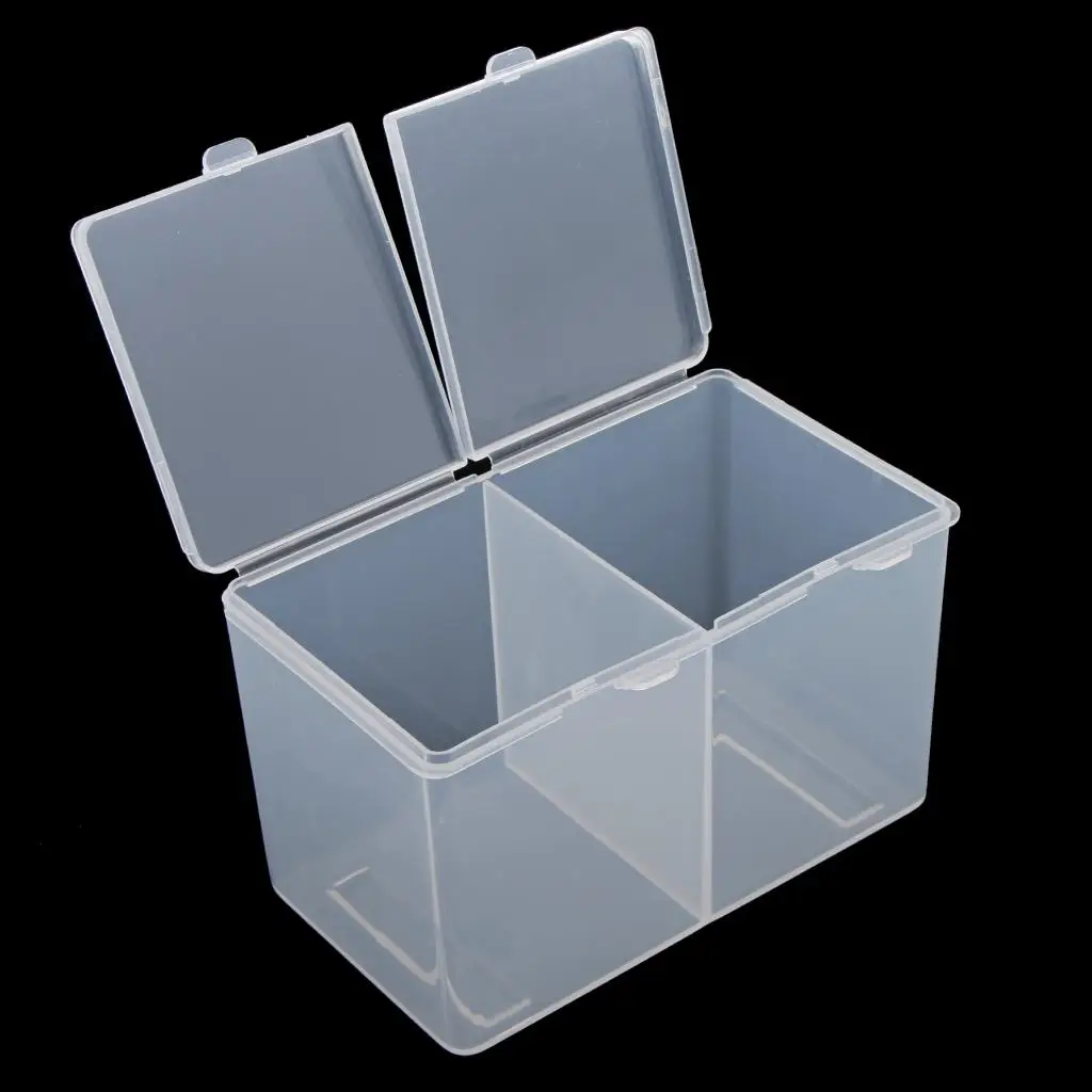 2 Grids Makeup Organiser Bathroom Storage Clear Container for 