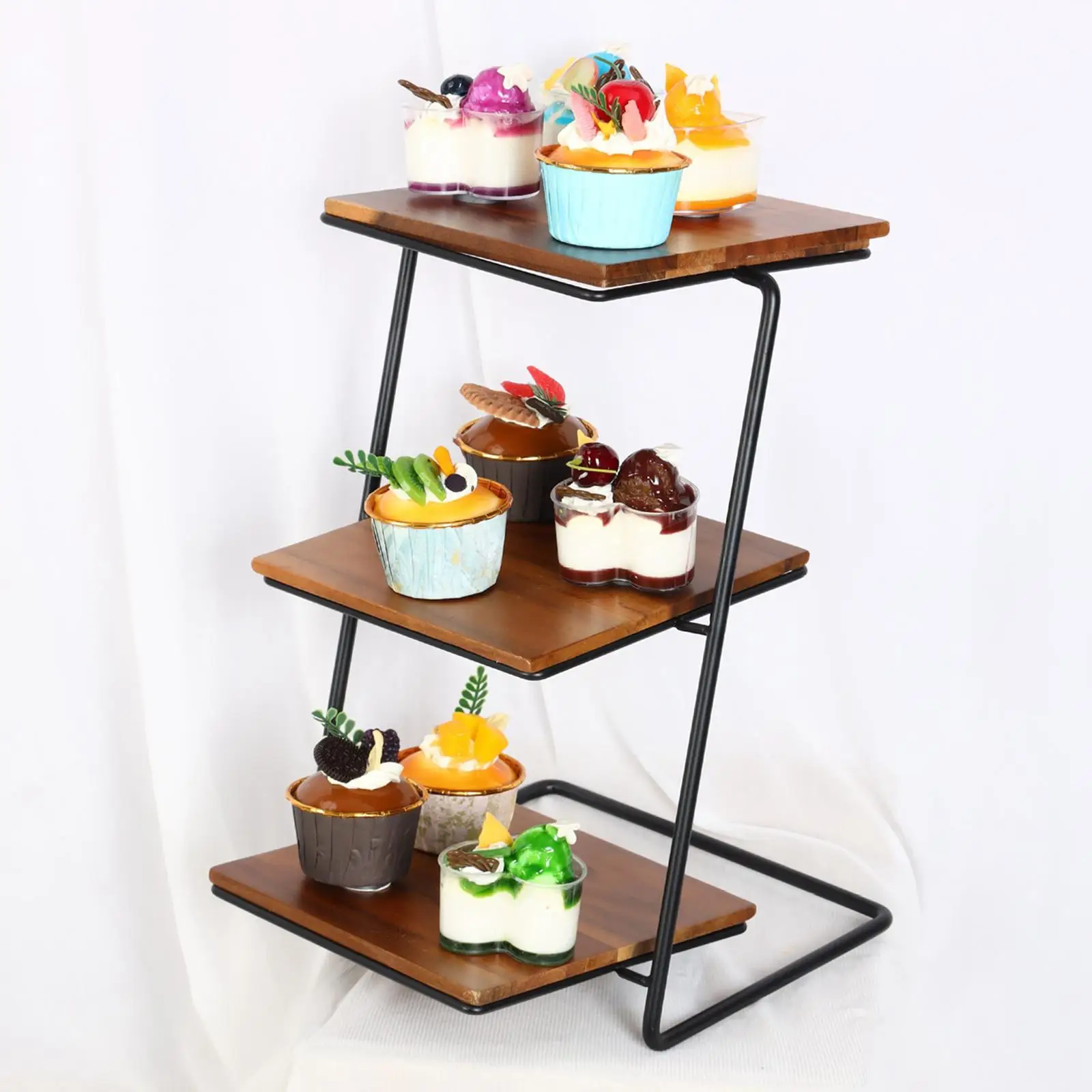 Japanese Style Cake Stand Fruit Dessert Plate 3rd Dish Clay Pedestal for Holiday Party Decorations Home Decor Sturdy