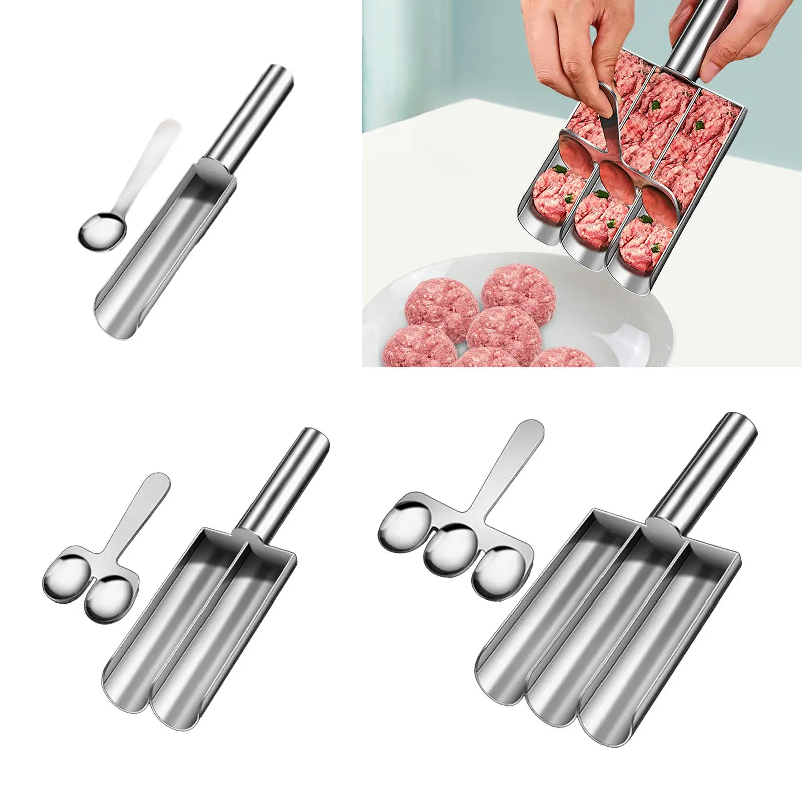 Stainless Steel Meatball Maker for Beef Meat Ball Balls Cooking