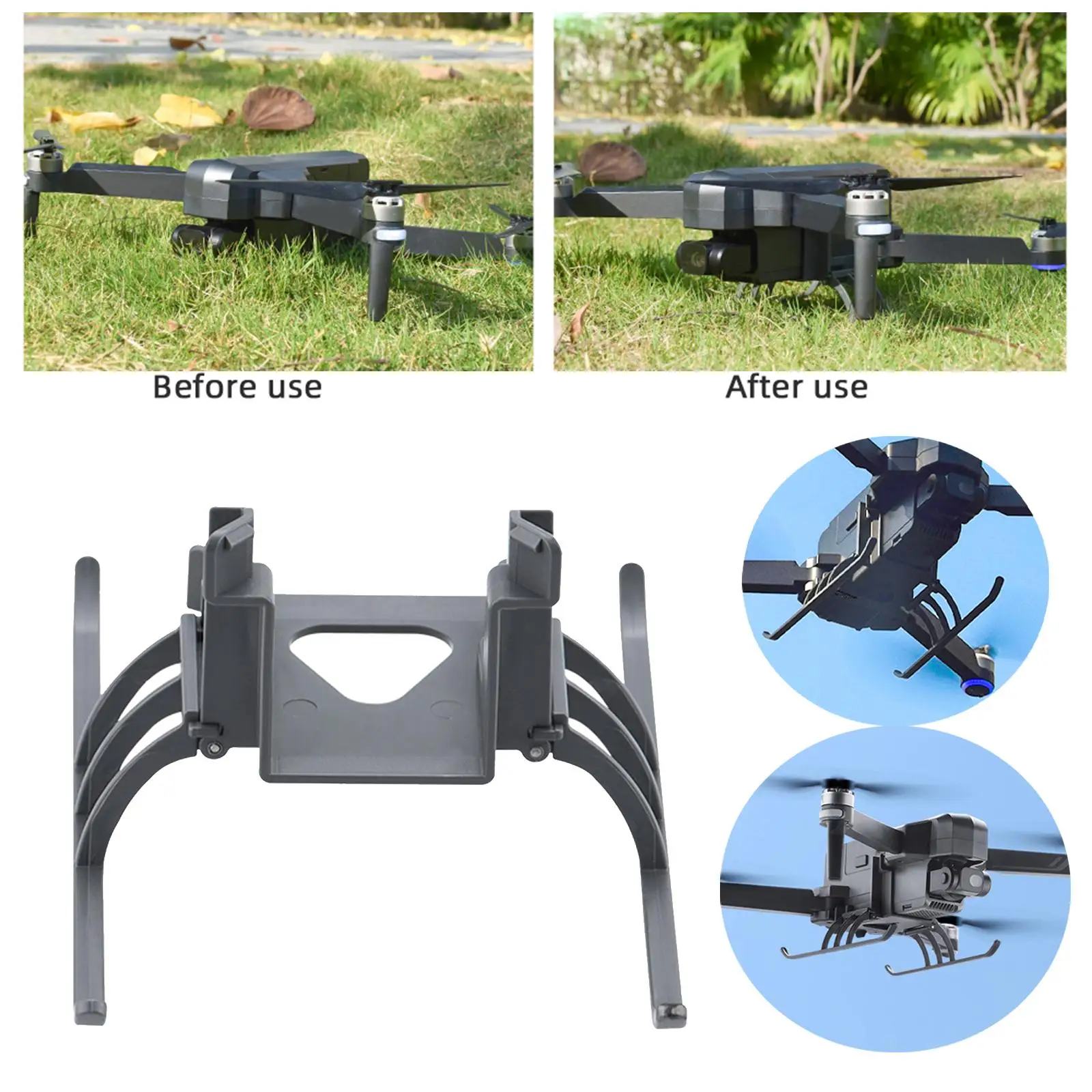 Landing Gear Leg Foldable Shockproof Gimbal Protector Height Extender for Sjrc F11S Drone Portable Drone Accessories Durable