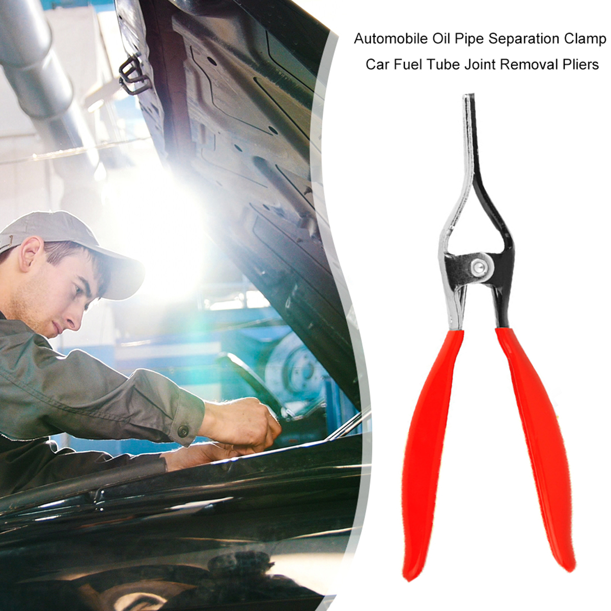 Description Picture 4 of itemCar Hose Seal Remover Plier Angled Auto Fuel Vacuum Line Tube Hose Remover Separator Pliers Pipe Removal Separation Plier Tool