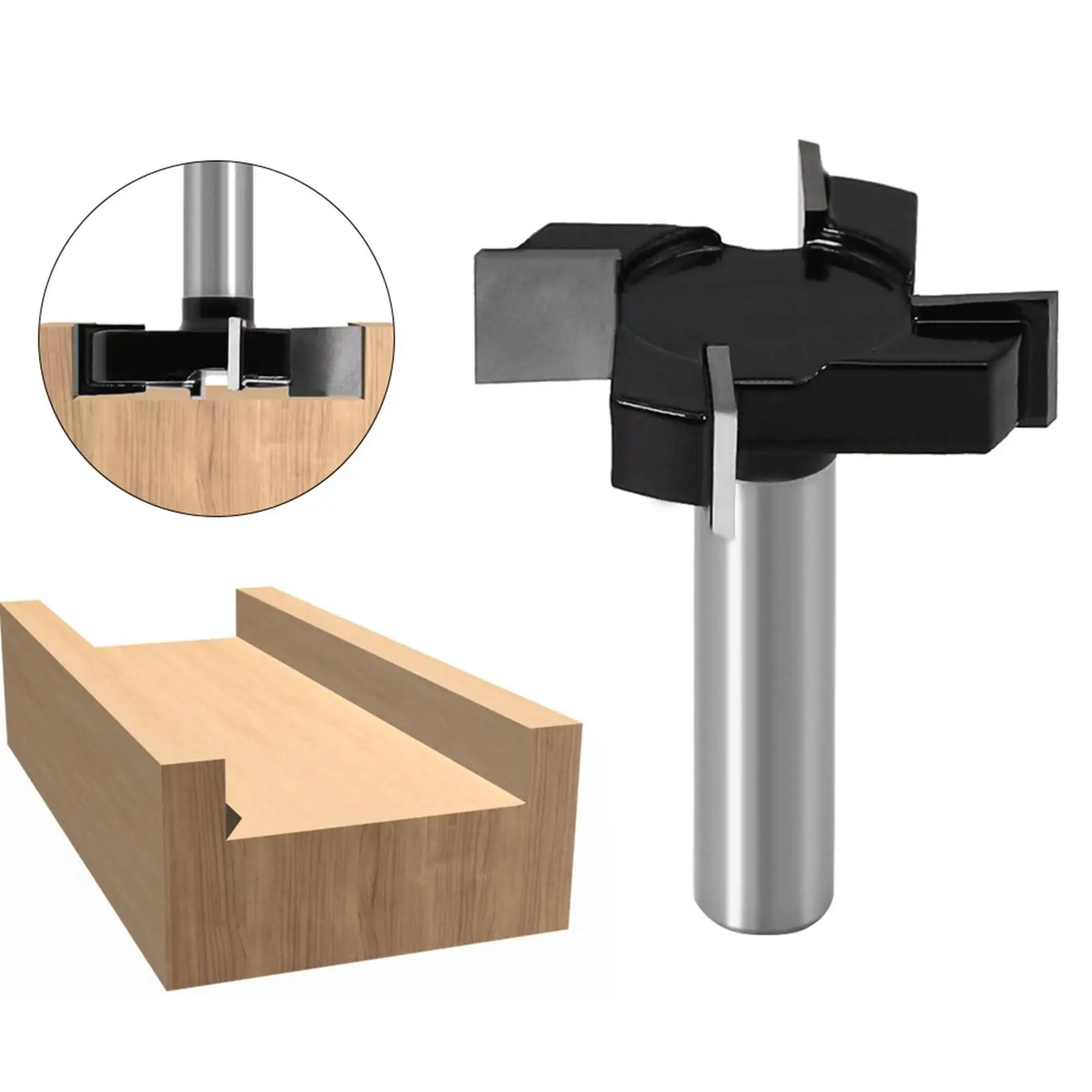 1/2 inch Shank Wood Slab Flattening Router Bit 2