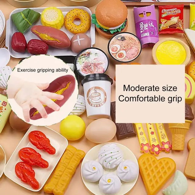 Role play jogo de comida realista interativo cor brilhante frutas