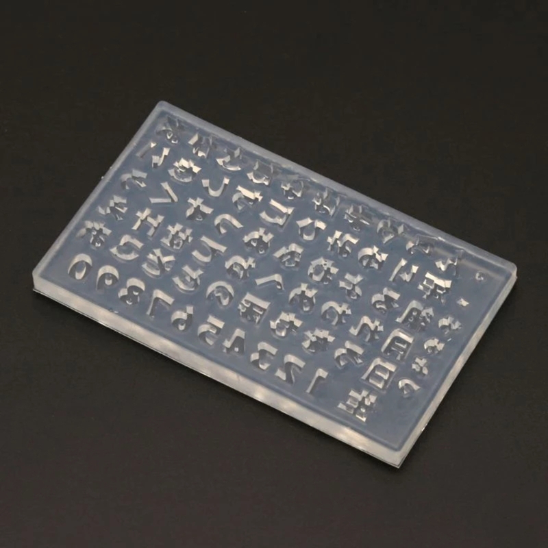 Japanische Alphabete Silikon Kunstform für Nagel DIY Dekoration Werkzeuge Nägel Kunst Schnitzform Vorlagen Maincure Tool – Detail 8