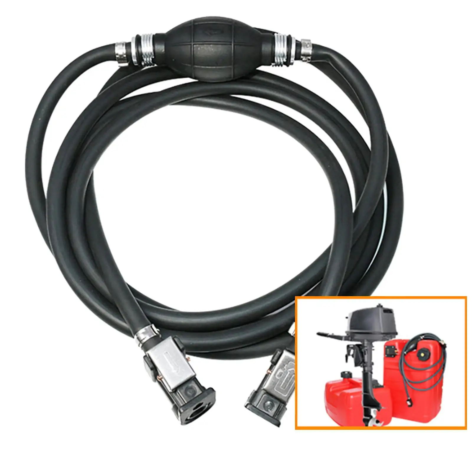 8mm 3.1M Hand Pump Engine Parts Boat Fuel Line Assembly for Motor Vehicle Marine