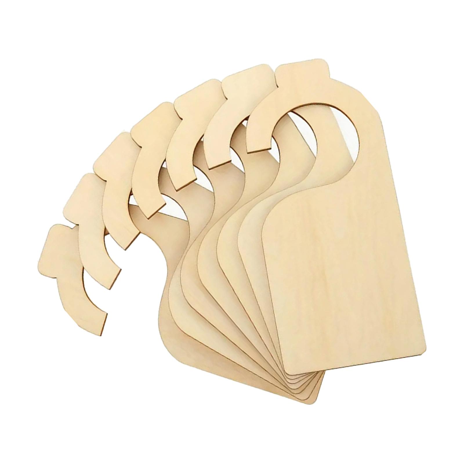 7 Pieces Clothing Rack Size Dividers Wooden Closet Organizers Portable for Department Stores Closet Bedroom Wardrobe Baby Gift