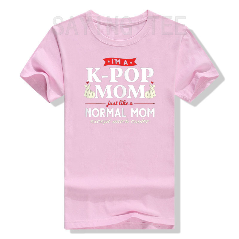 como uma mãe normal Kpop Moda T-shirt