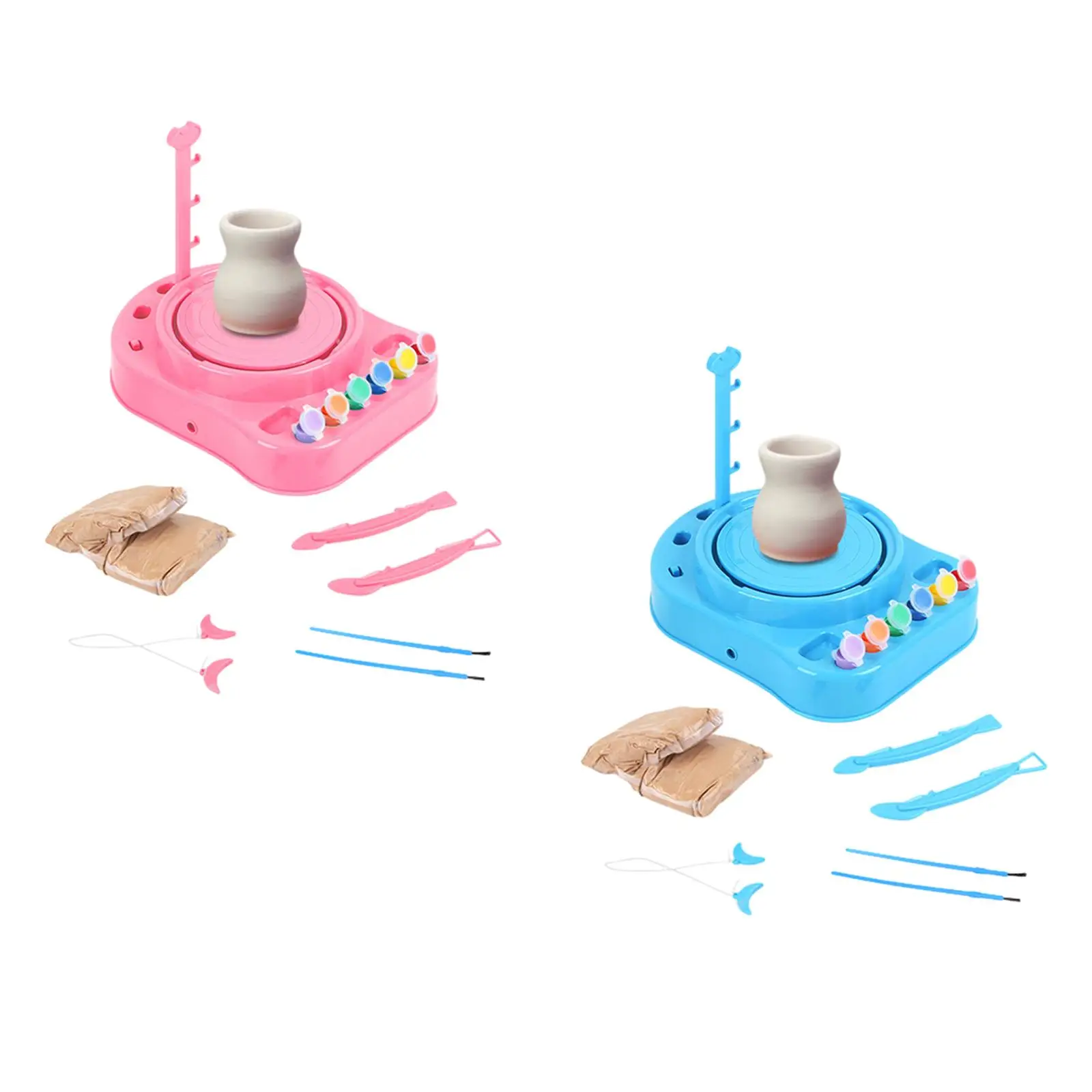 Kids Pottery Forming Machine Educational DIY Pottery Wheel for Kids for Problem Solving Coordination Fine Motor Skills Prechool