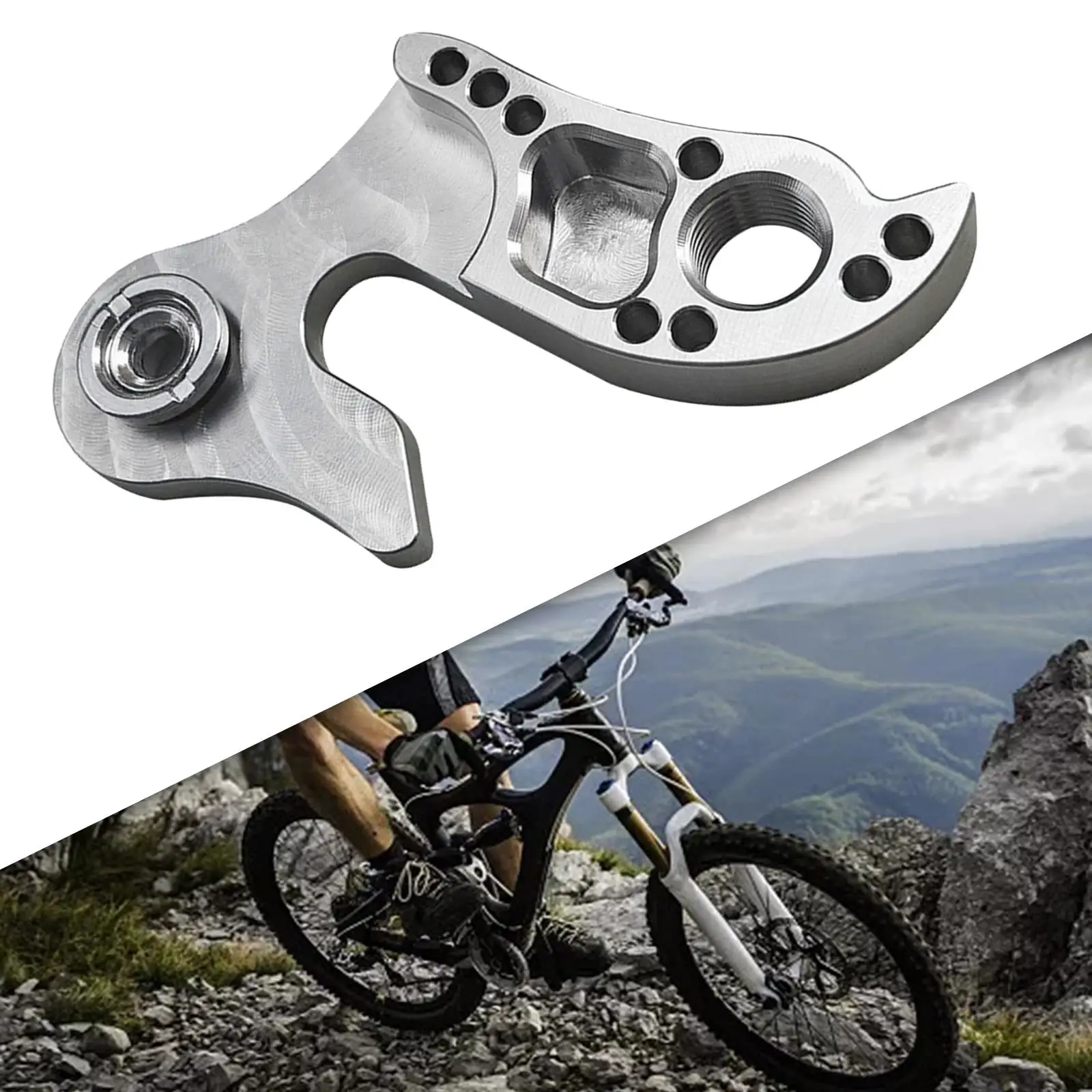 Universal Derailleur Hanger Transmission Bicycle Stainless Steel Silver
