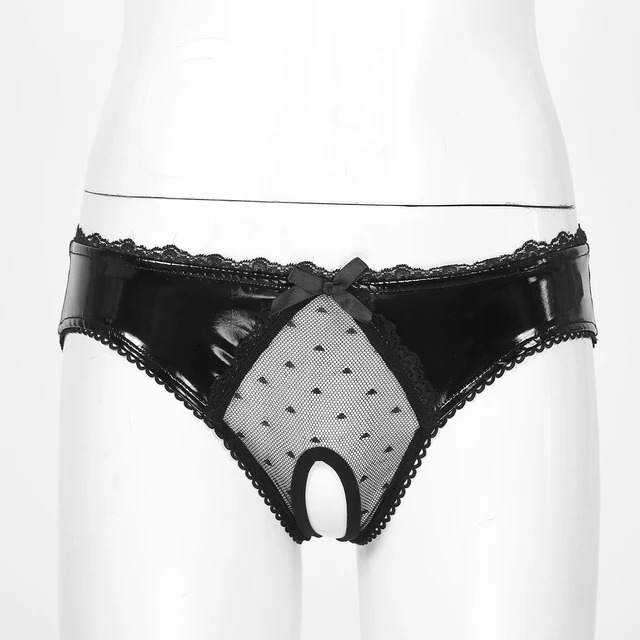 Lingerie for Ladies Women's Erotic Panties Crotch Open Sex Wet