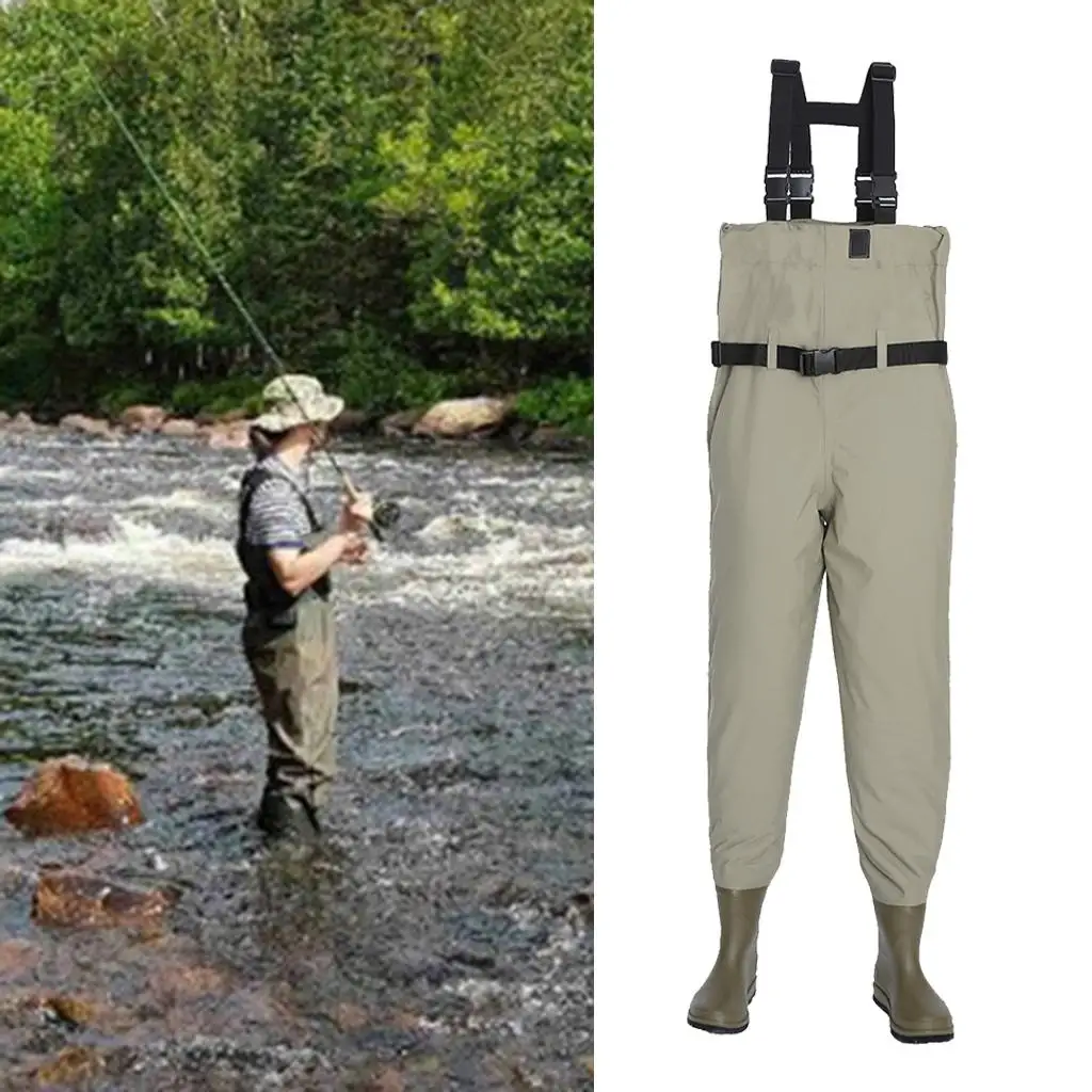 Premium Chest Waders Waterproof Fly Fishing Hunting Muck Wader Bib Pant Durable and Comfortable Stocking foot Fishing Chest