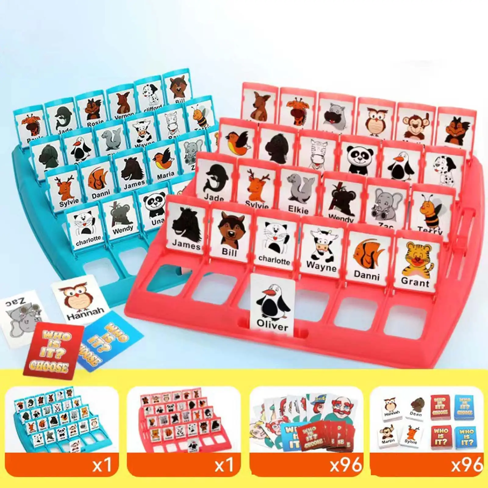 Reasoning Game Character Cards Animal Cards Parent Child Toys Party Props Board Game for Children Kids Toddlers Birthday Gifts