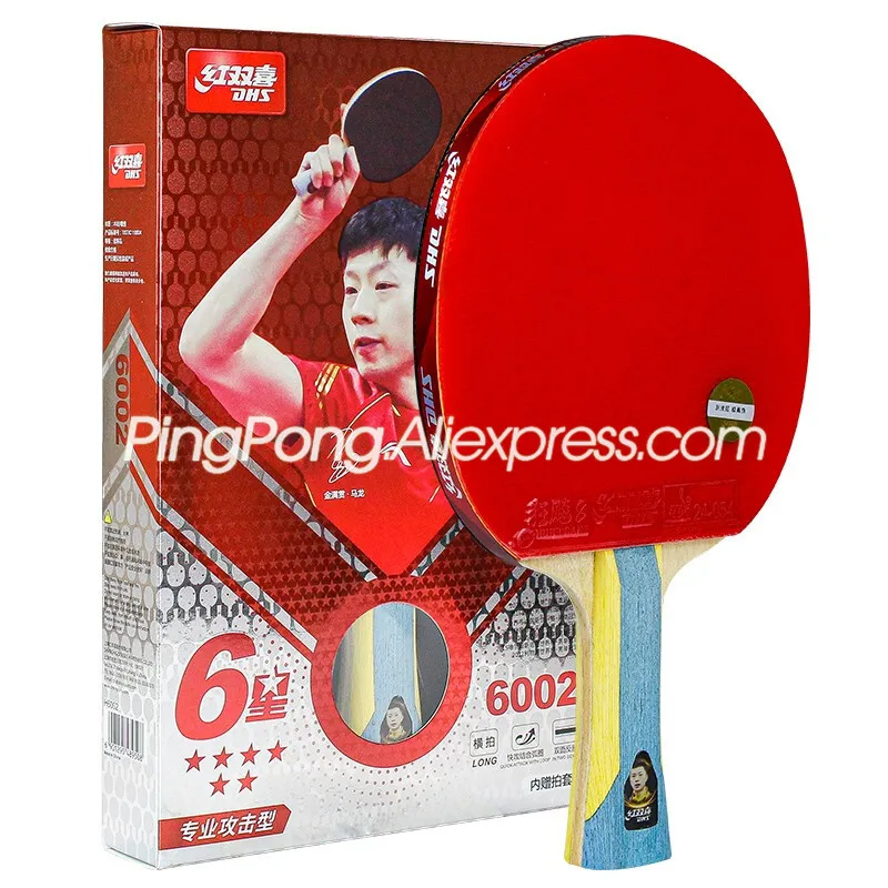 6star Table Tennis Paddle Ping Pong Racket Bat Short Handle CS DHS 6006 Genuine for sale online 
