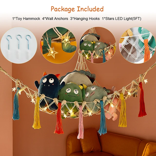 Stuffed Animal Net Or Hammock Plush Toy Organizer Storage Handmade