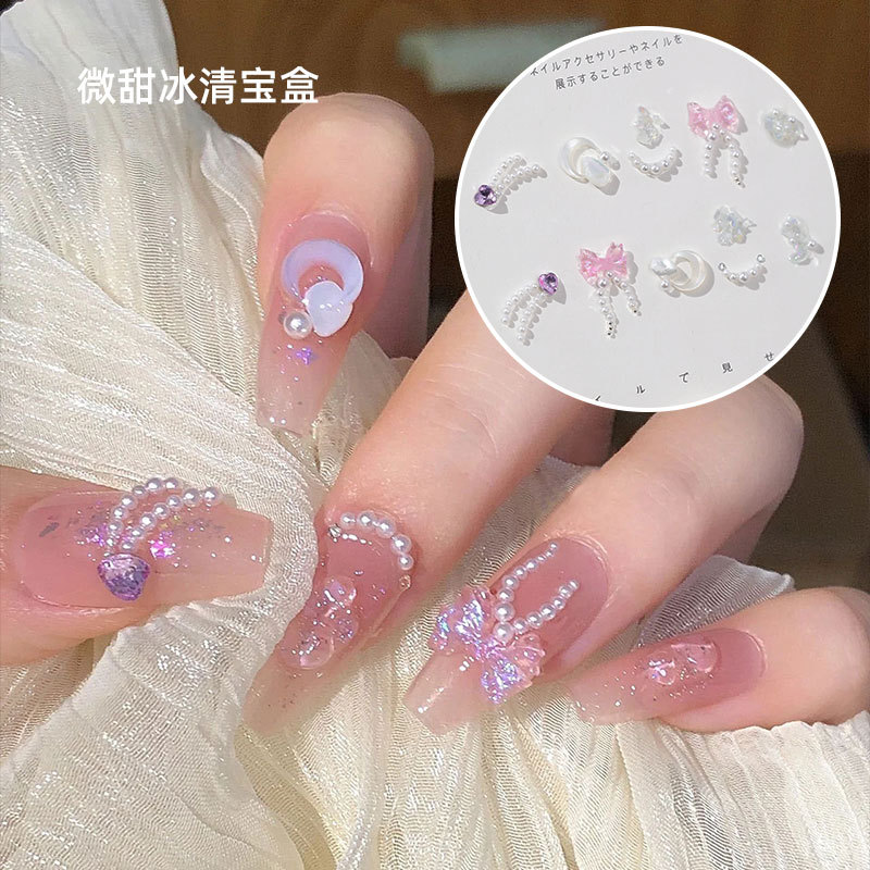 Best of 3D Kawaii Exquisite Pink Rhinestone Nail Charms Luxury Multi Styles Irregular Nail Decorations DIY Manicure Flatback Accessories Reviews & Tips