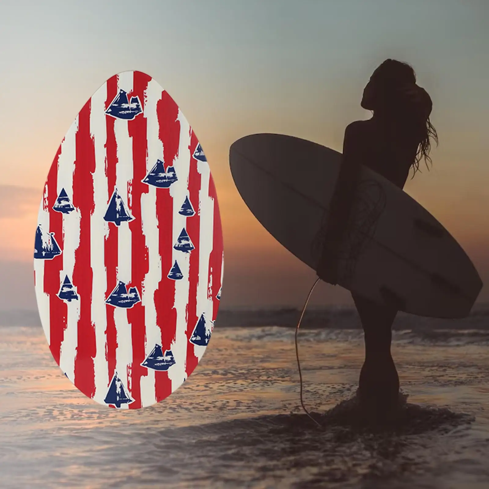 35/41inch Surfing Skimboard Wooden Skim Board Surfboard Water Beach Toys for Performance Deck Adults Sports Outdoors Teenagers