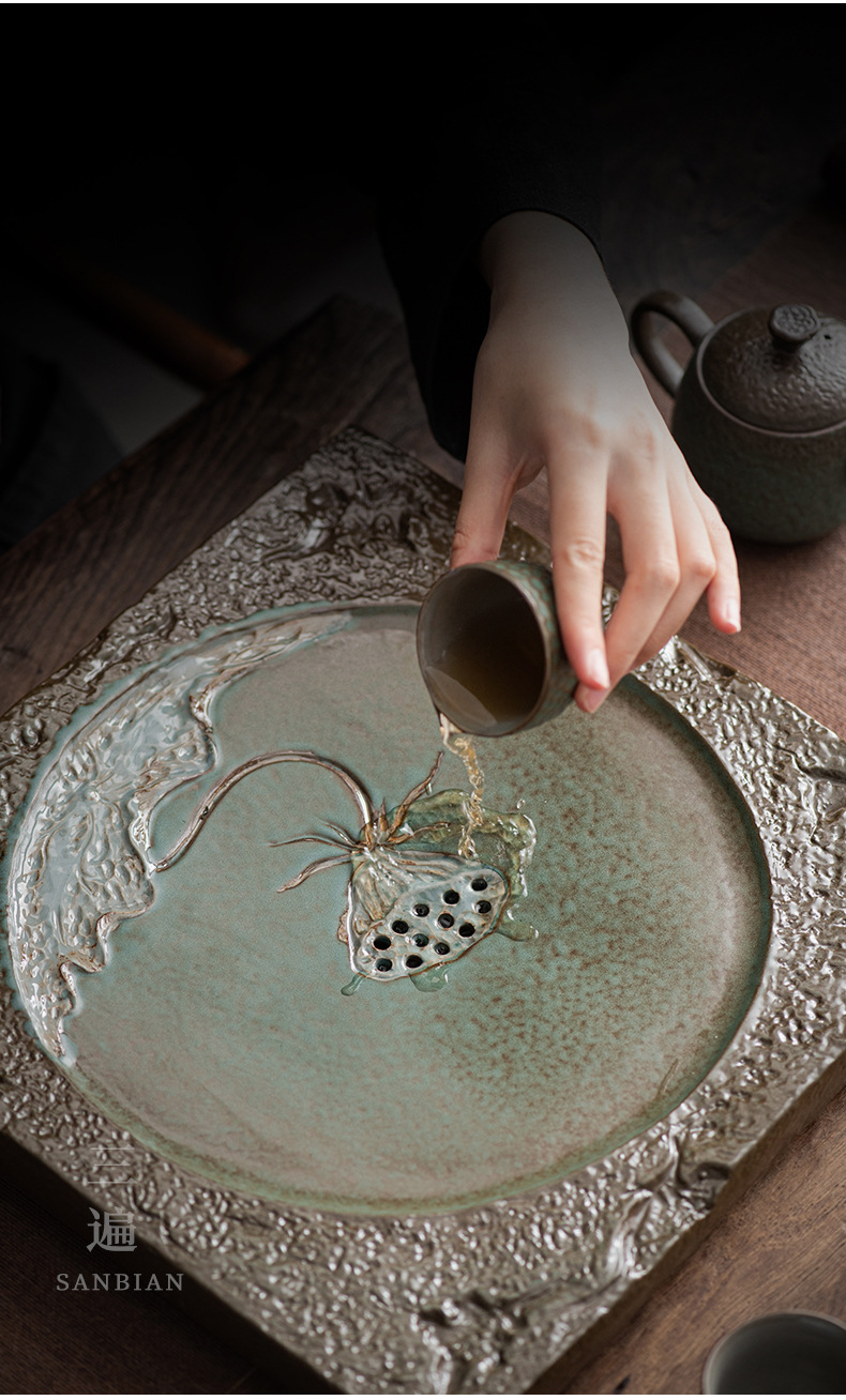 Kiln Baked Charm Of Lotus Tea Tray_10.jpg